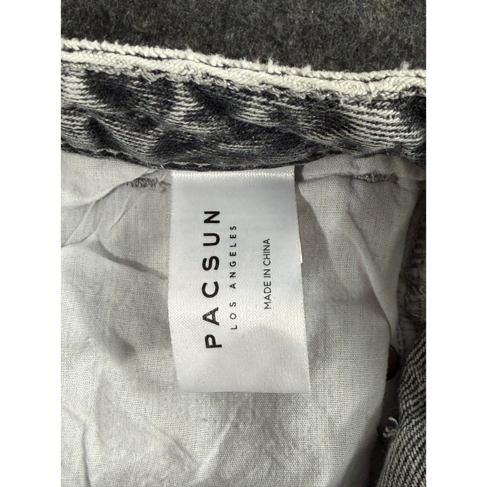 PacSun Women's High‎ Rise Festival Distressed Cutoff Denim Shorts Size 25 - Picture 3 of 8